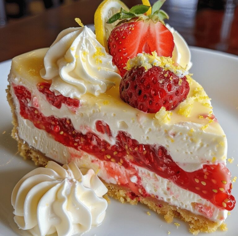 Strawberry Lemon Cheesecake Recipe
