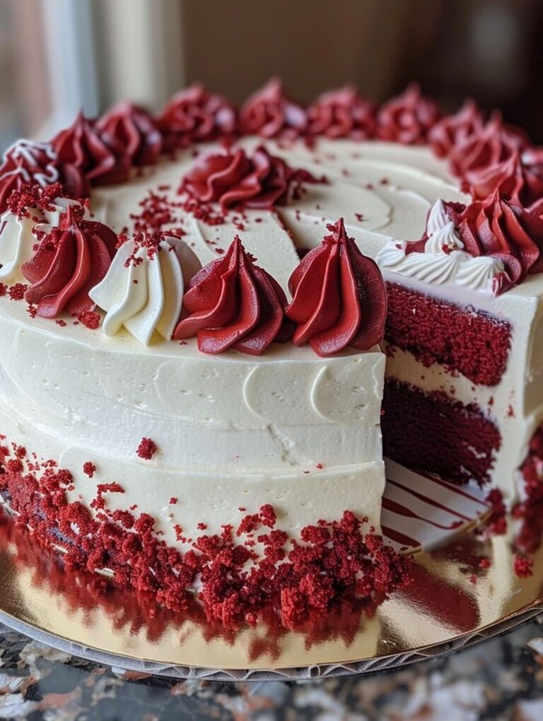 Red Velvet Cheesecake Cake Recipe