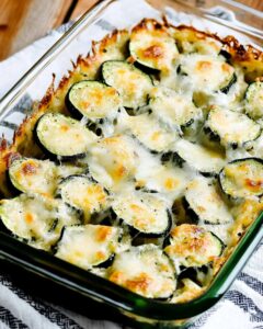 Low-Carb Easy Cheesy Zucchini Bake Recipe