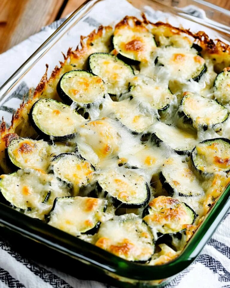 Low-Carb Easy Cheesy Zucchini Bake Recipe