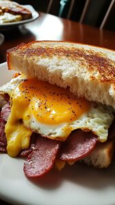 Bologna, Egg & Cheese Sandwiches Recipe