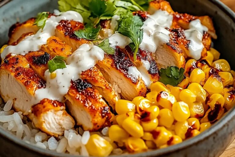 Street Corn Chicken Rice Bowl Recipe