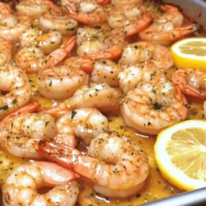 Lemon Butter Baked Shrimp Recipe