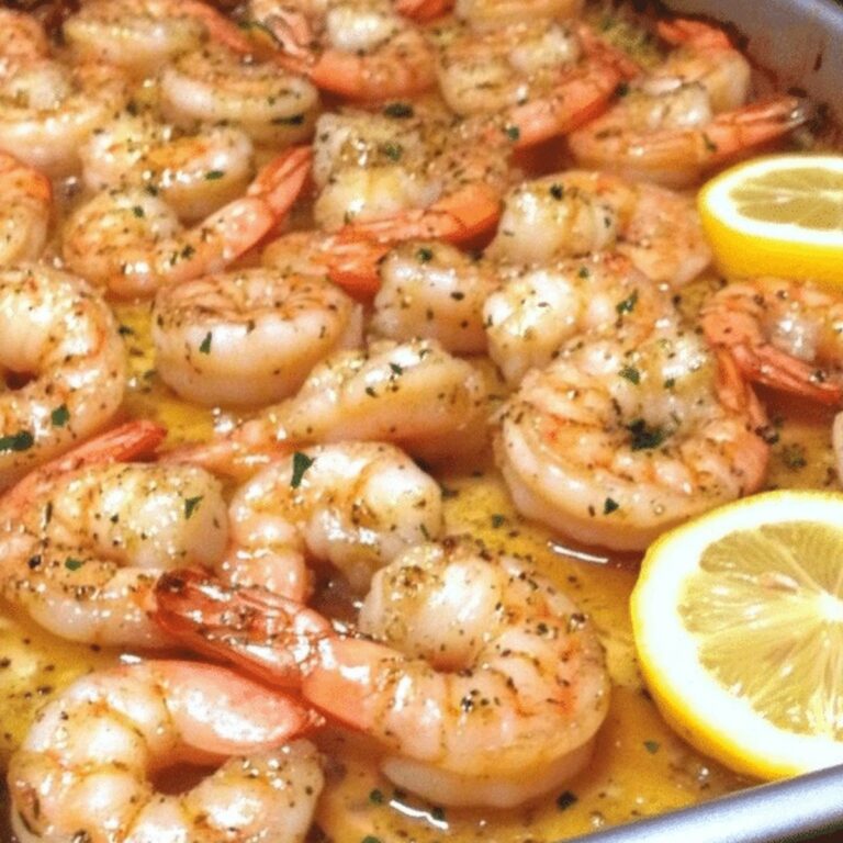 Lemon Butter Baked Shrimp Recipe