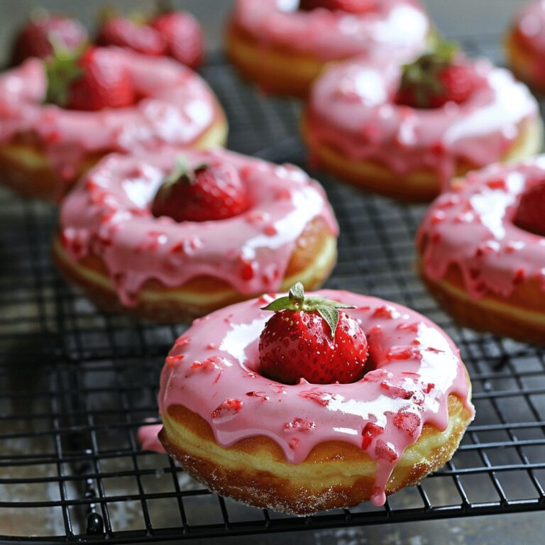 Baked Strawberry Donuts Recipe