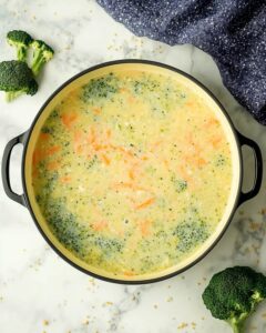 High Protein Broccoli Cheddar Soup Recipe