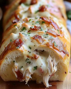 Chicken Bacon Ranch Stuffed Bread Recipe