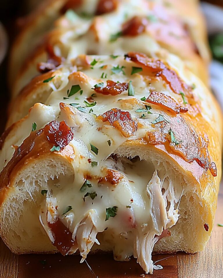 Chicken Bacon Ranch Stuffed Bread Recipe