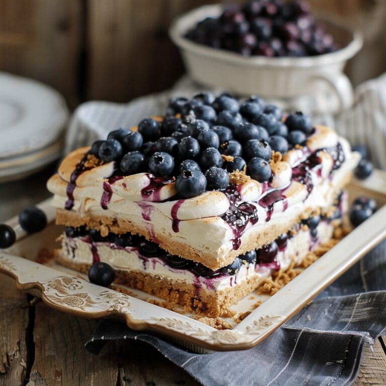 Blueberry Shortbread Icebox Cake Recipe