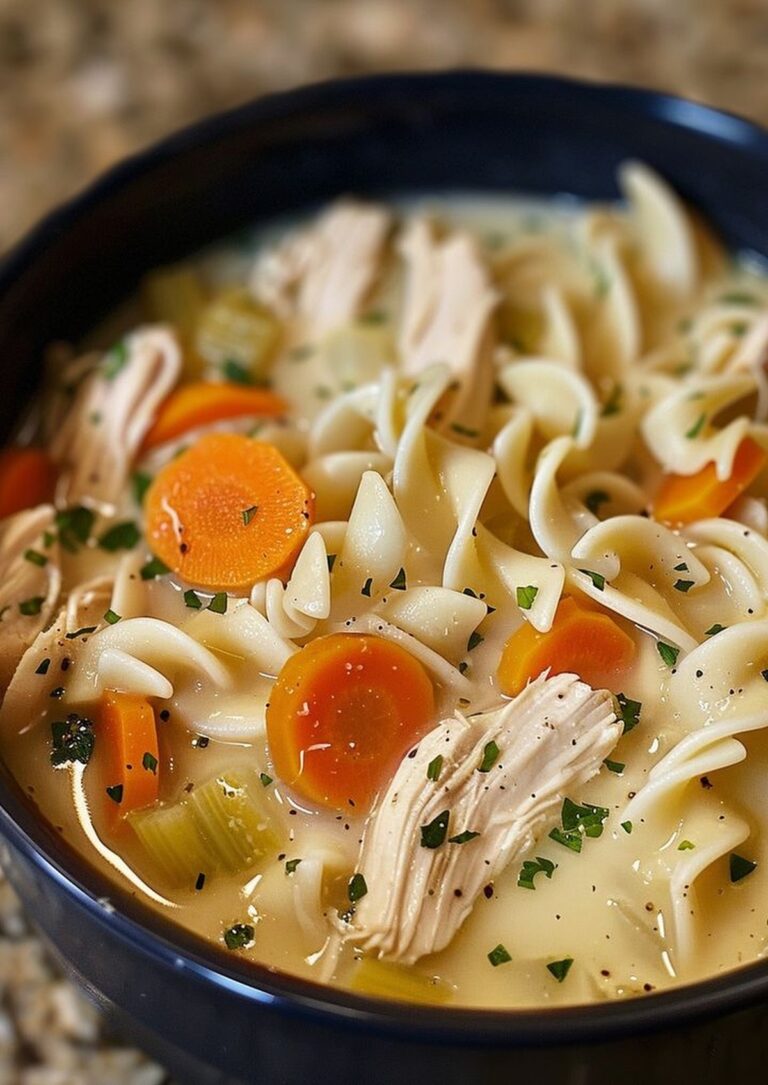 Creamy Chicken Noodle Soup Recipe