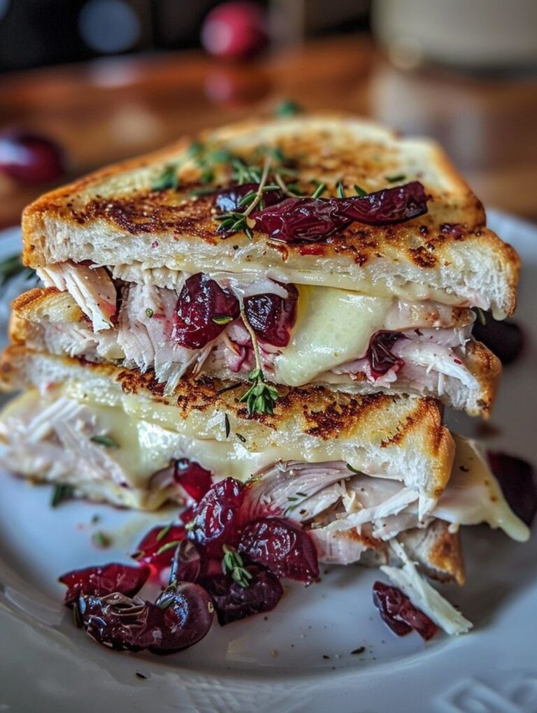 Turkey, Cranberry, and Brie Grilled Cheese Recipe