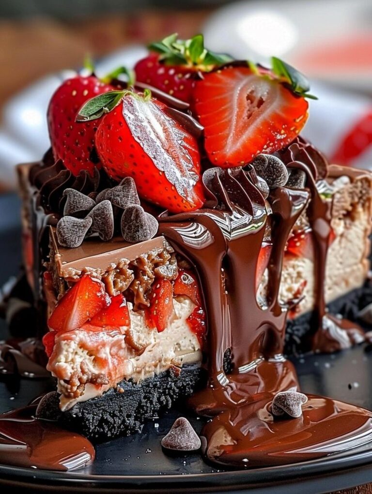 Chocolate Strawberry Cheesecake Recipe