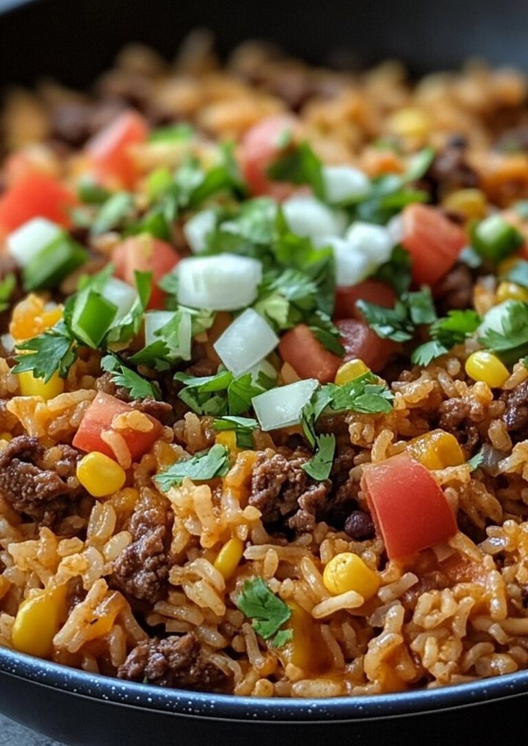 One-Pan Taco Rice Dinner Recipe