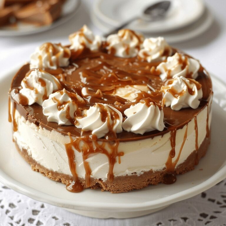 No-Bake Caramel Cheesecake Recipe