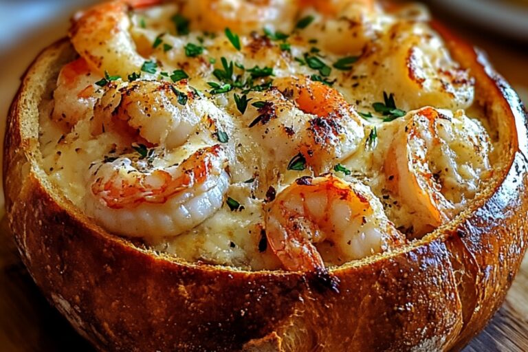 Stuffed Seafood Bread Bowl Recipe