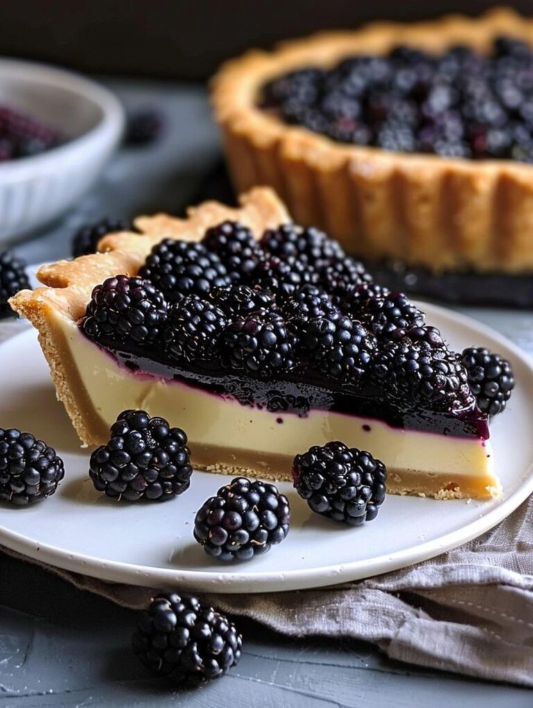 Blackberry Vanilla Hazelnut Tart Recipe