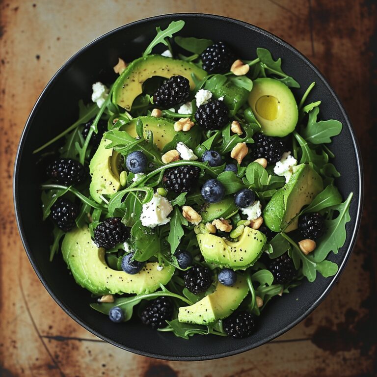 This Blackberry Avocado Arugula Salad Recipe