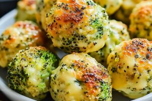 Baked Broccoli Cheese Balls Recipe