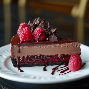 Silken Chocolate Raspberry Truffle Torte Recipe