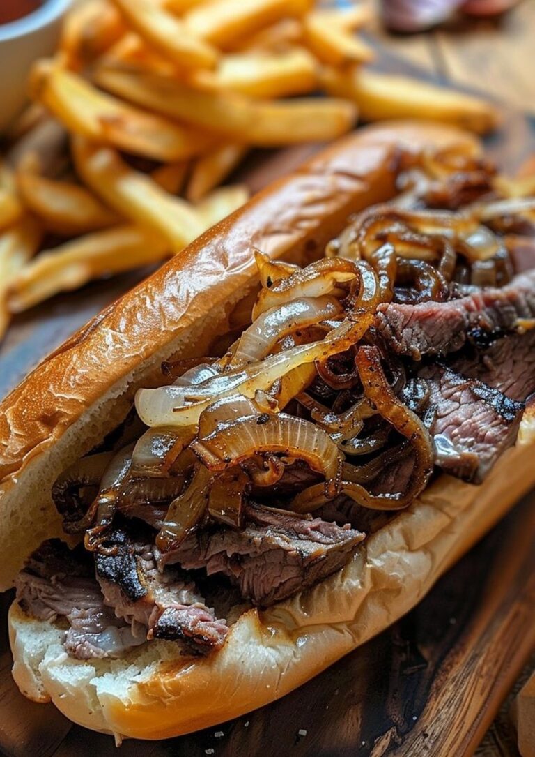 Classic Crispy Onion Steak Sandwich Recipe