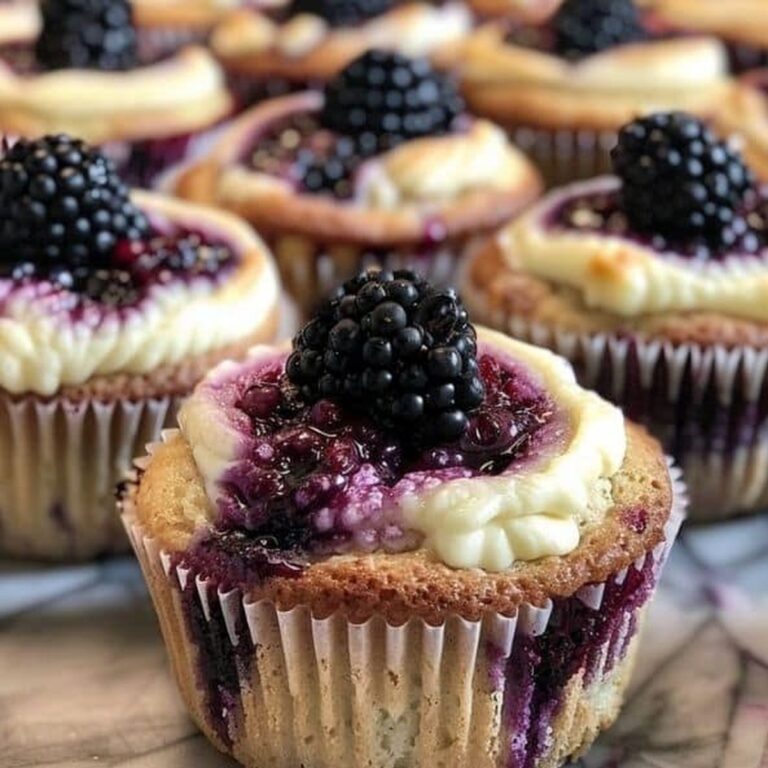 Refreshing Blackberry Cheesecake Muffins Recipe