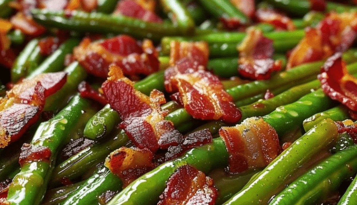 Crack Green Beans With Crispy Bacon And A Delicious Brown Sugar Glaze Recipe