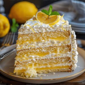 Lemon Cream Cake Recipe