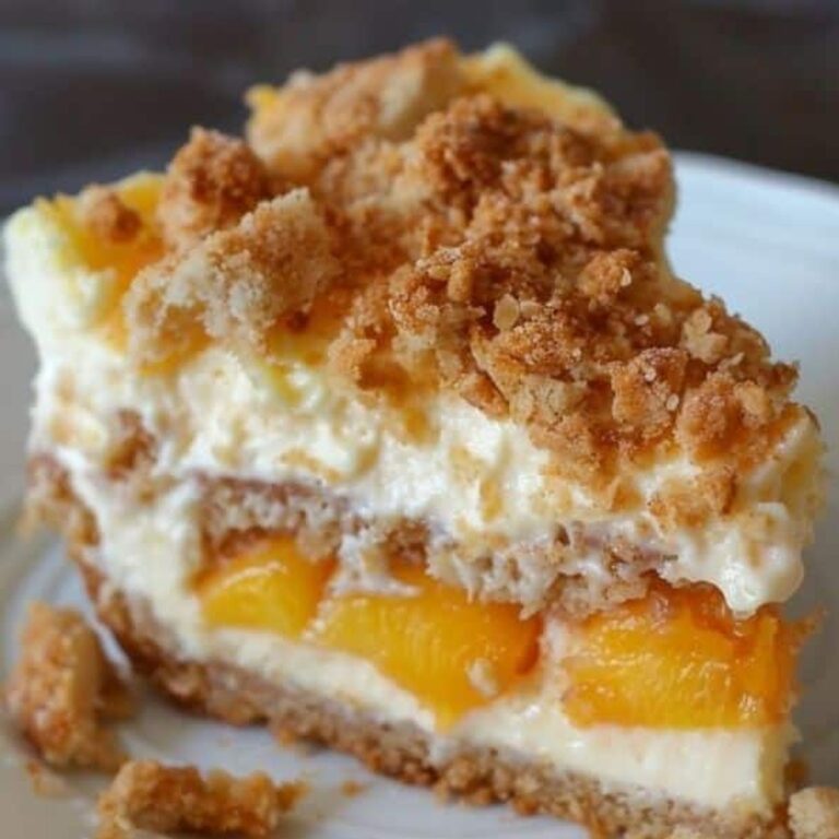 Peach Crumb Cheesecake Recipe