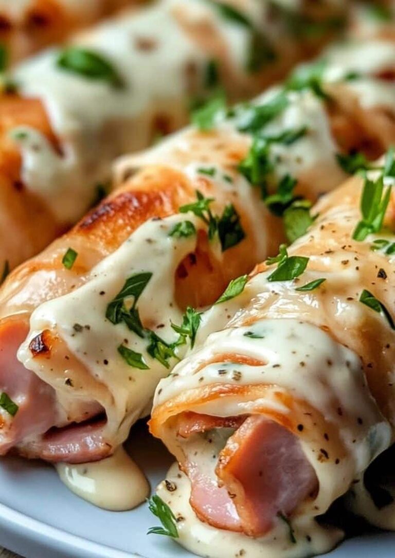 Chicken Ham Ranch Roll-Ups Recipe