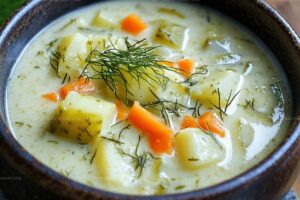Creamy Dill Pickle Soup (Zupa Ogorkowa) Recipe