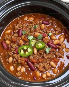 Easy Crockpot Chili Recipe