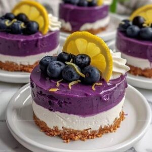Mini Blueberry Lemon Cheesecakes Recipe