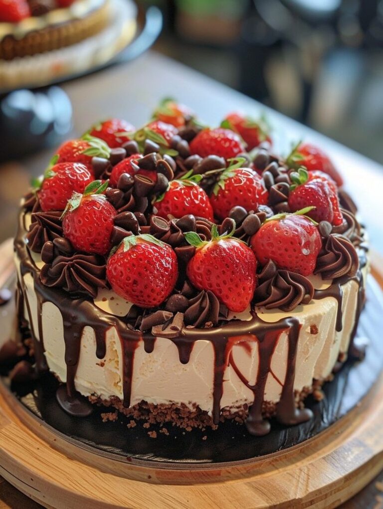 Chocolate Covered Strawberry Cheesecake Recipe