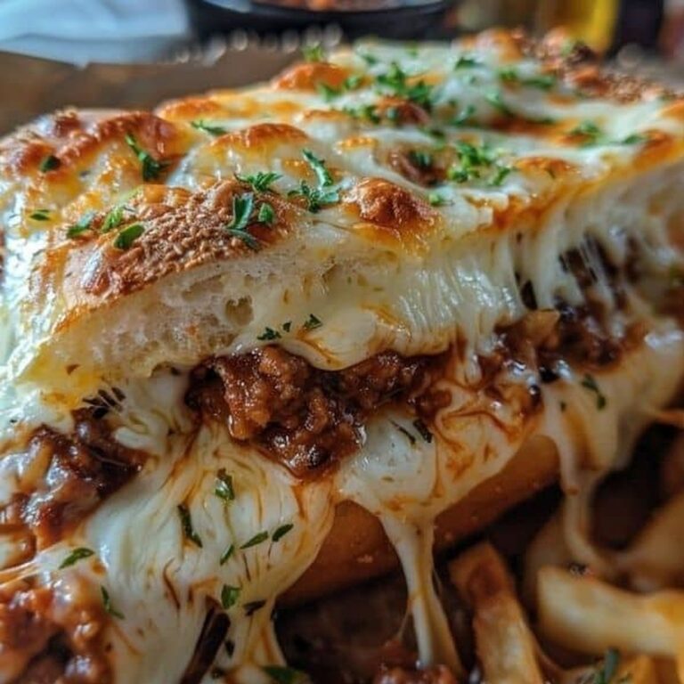 Cheesy Garlic Bread Sloppy Joe Melts Recipe