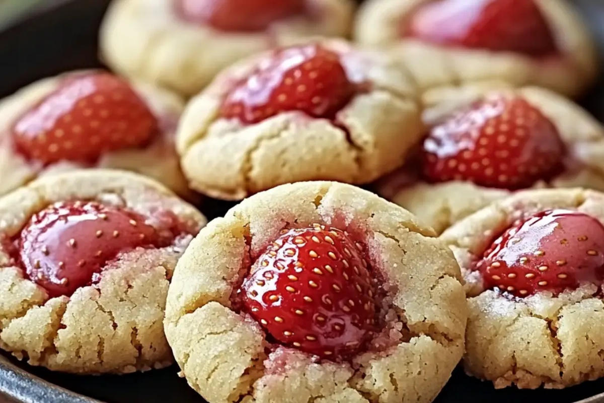 Strawberry Kiss Cookies Recipe