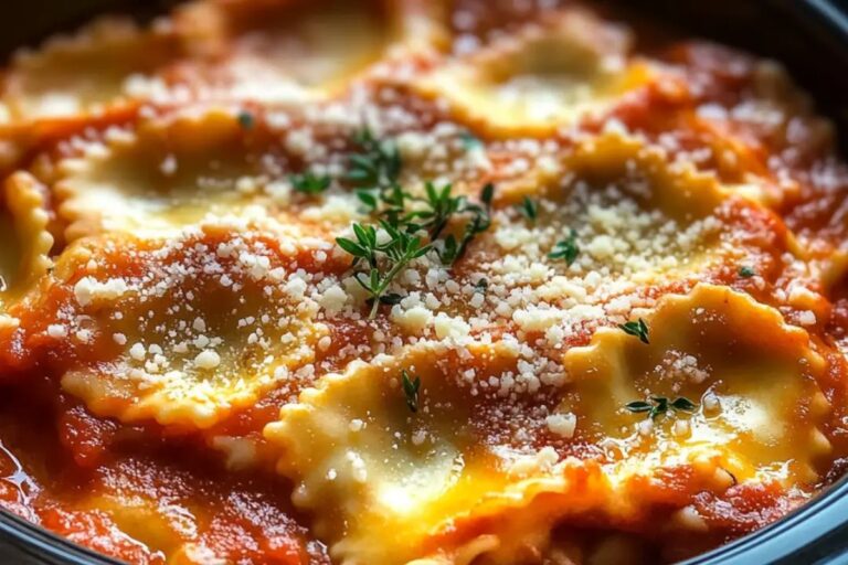 Crockpot Ravioli Lasagna Recipe