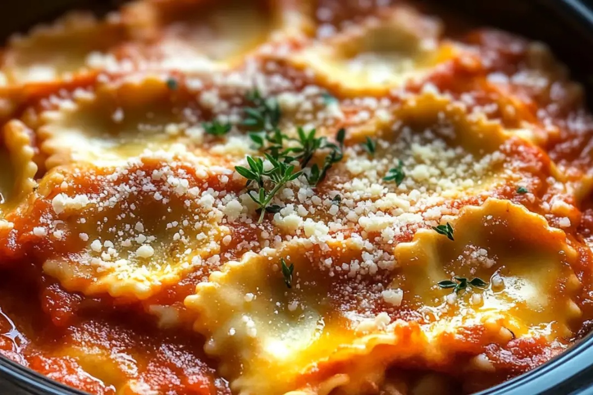 Crockpot Ravioli Lasagna Recipe