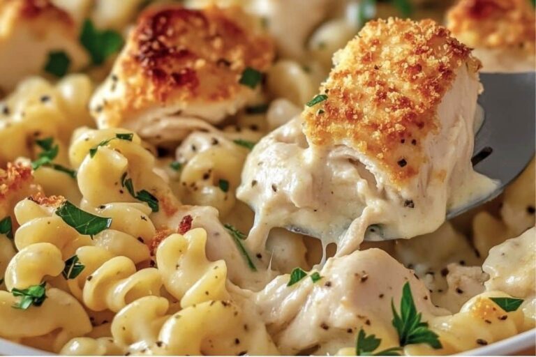 Garlic Parmesan Chicken Pasta Bake Recipe
