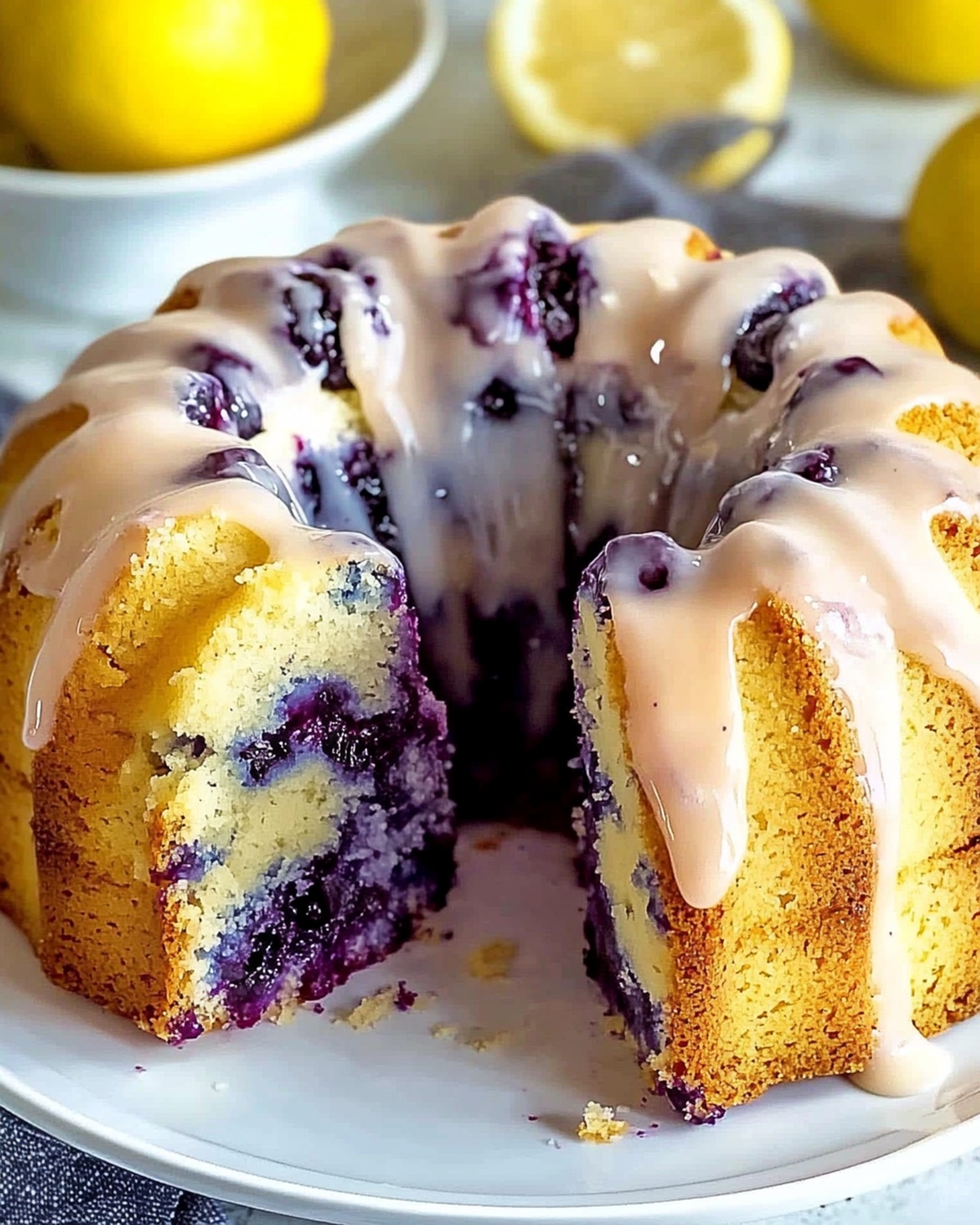 Lemon Blueberry Pound Cake Recipe