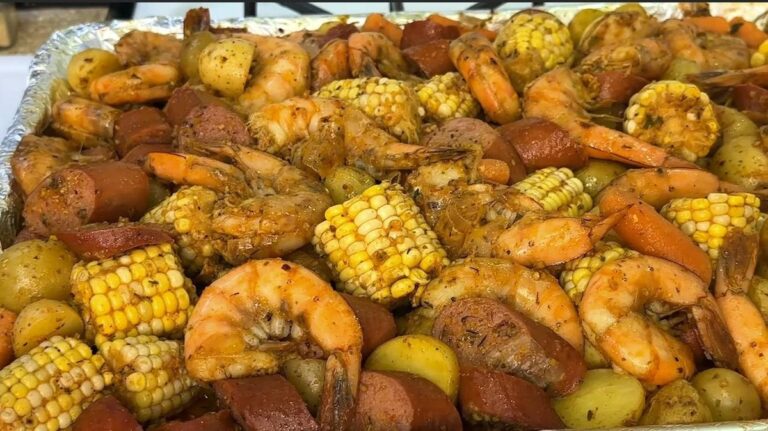 Cajun Seafood Boil with Garlic Butter Sauce Recipe