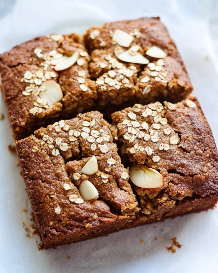 Healthy Breakfast Oatmeal Apple Cake Recipe