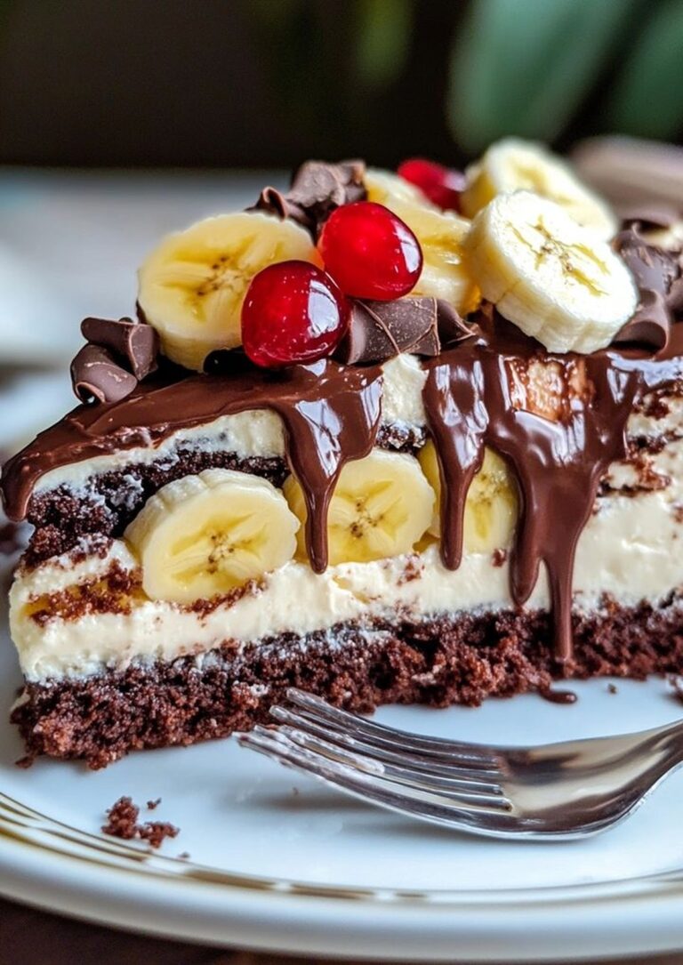 Chocolate Banana Split Cake Recipe