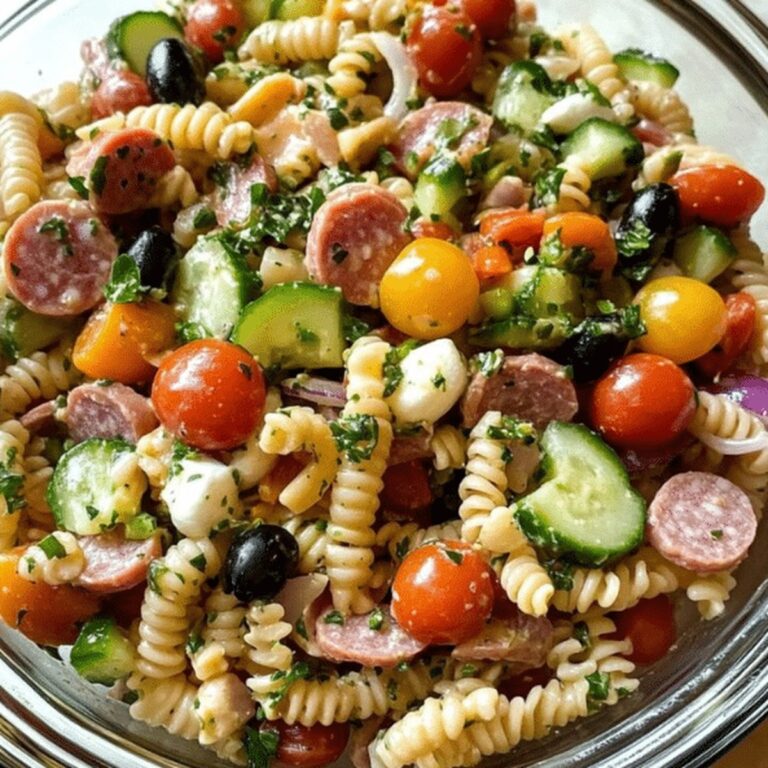 Lightened-Up Italian Sub Pasta Salad Recipe