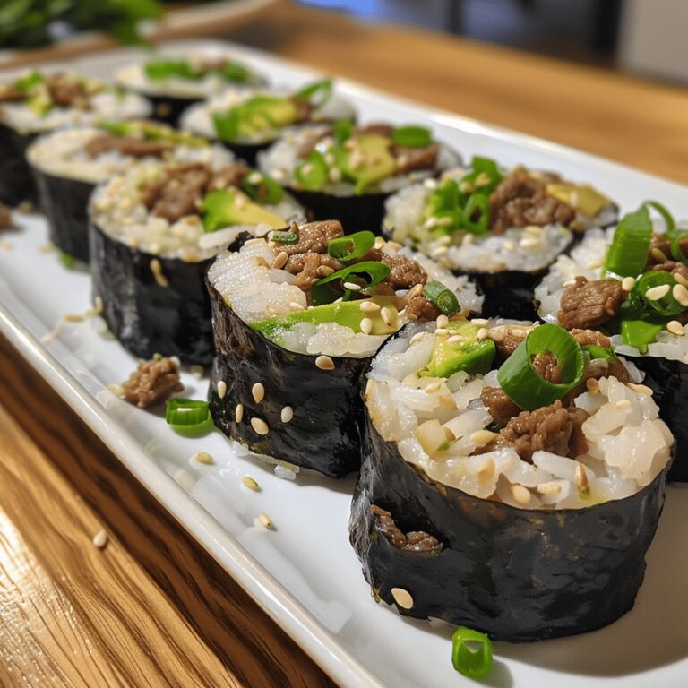 Korean Beef and Avocado Rice Rolls Recipe