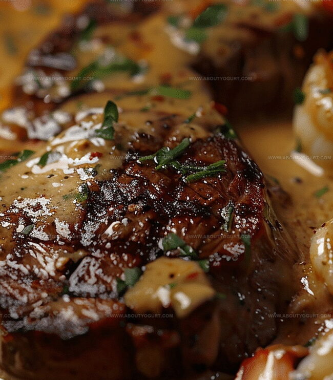 Tips for Steak in Creamy Cajun Shrimp Sauce