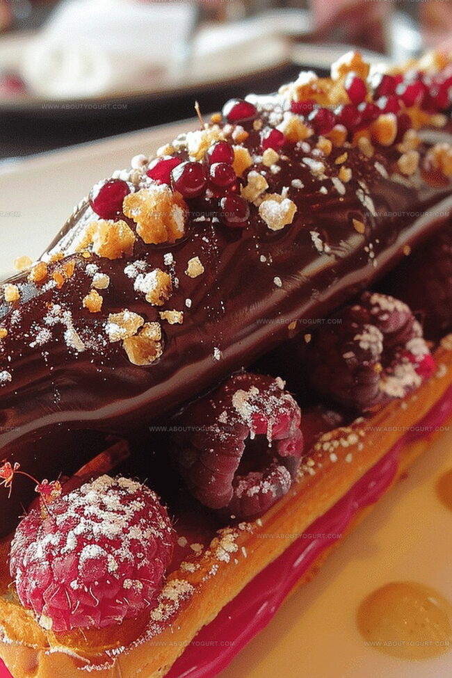 Why Ruby Chocolate and Raspberry Eclair Is a Stunning Dessert
