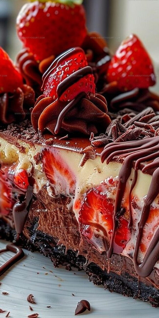 Why Chocolate Strawberry Swirl Cheesecake Is So Delicious