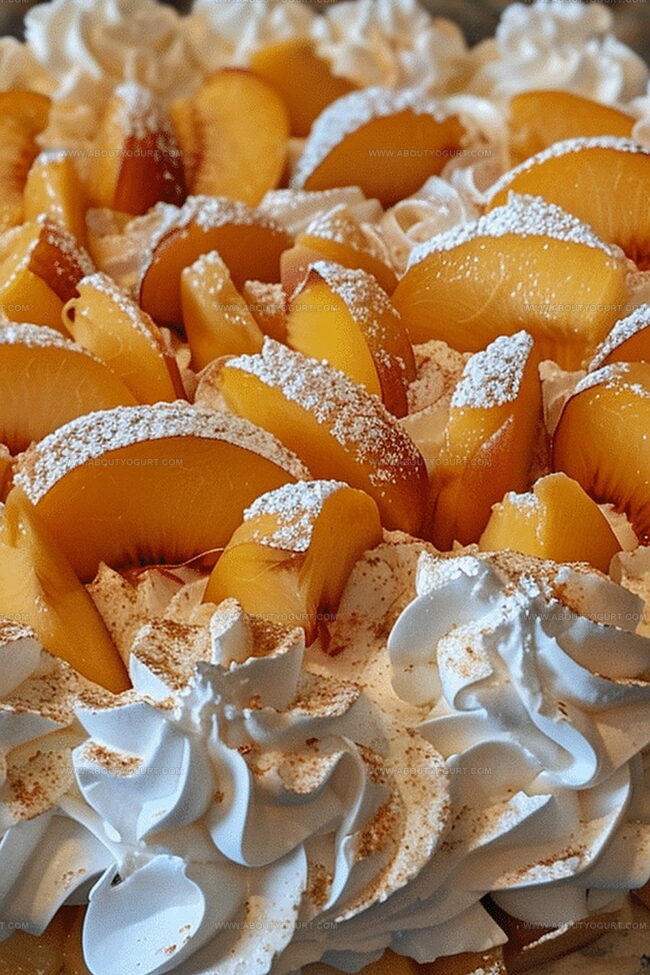 Peaches And Cream Punch Bowl Cake Treats