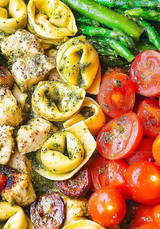 How To Make Pesto Chicken Tortellini And Veggies Fast