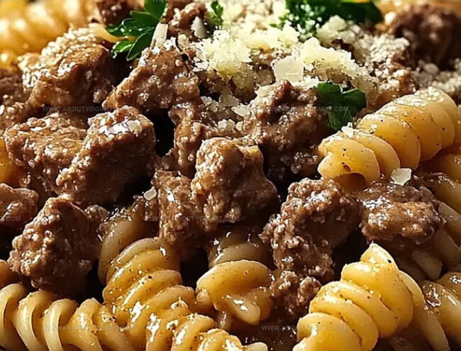 Cooking Instructions for Beef and Garlic Rotini Dish